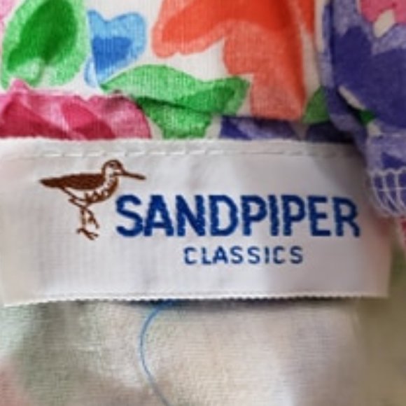 Pocketed Pastel Floral Zipup Elastic Waist Skirt - Picture 3 of 3